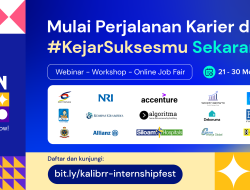 Kalibrr Gelar Job Fair Online, Ekslusif untuk Lowongan Magang, Mahasiswa dan Fresh Graduate di Seluruh Indonesia Bisa Daftar!