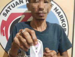 Satuan Reserse  Polres PALI Berhasil  Meringkus Terduga Pengedar Narkotika Jenis Sabu-Sabu di Desa Gunung Menang