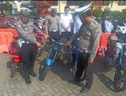 Polres Situbondo Tindak Tegas Balap Liar, 42 Motor Diamankan