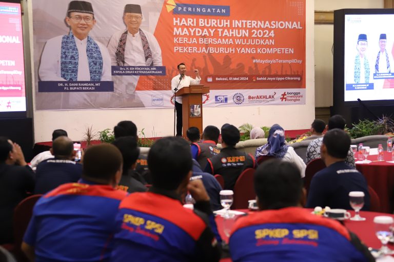Peringati May Day, Pemkab Bekasi Apresiasi Kontribusi Pekerja dalam Pertumbuhan Ekonomi Nasional