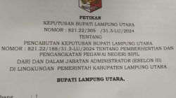 Gawat SK Pembatalan Turun ,73 Pejabat Kembali Ke Jabatan Semula