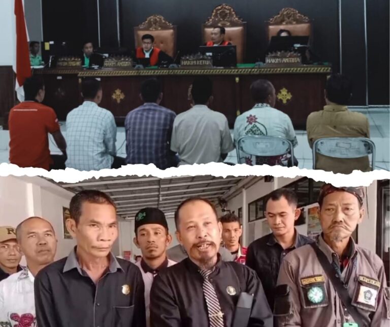 Hakim Tolak Pengajuan Eksepsi  6 Terdakwa , Sidang Libatkan  Wartawan Akan Lanjut  Pemeriksaan Saksi