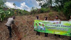Peringatì Hari Bhayangkara  Ke -78,  Polres Lampung Utara  Gelar Penanaman  Pohon