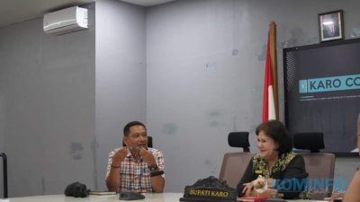 Bupati Karo Hadiri Rapat Koordinasi Pengendalian Inflasi Tahun 2024 via zoom meeting