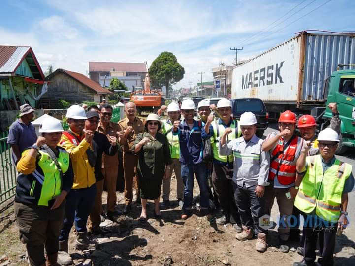 Bupati Karo Tinjau Pengerjaan Pelebaran Jalan Tigapanah