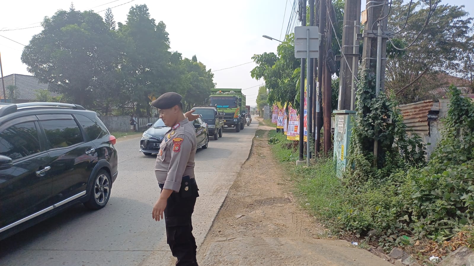 SPBU Cigutul Alami Gangguan Sistem Akibatkan Kemacetan, Polsek Cibarusah Urai Arus Lalulintas
