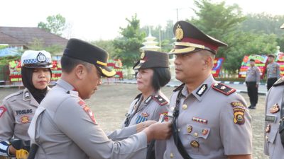 Polres PALI Menggelar Upacara Serah Terima Jabatan