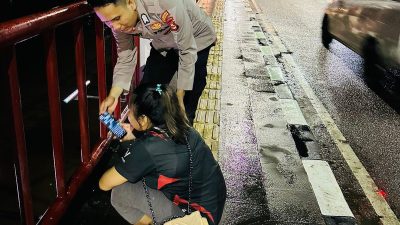 Polisi Palembang Selamatkan Nyawa IRT Yang Hendak Akhiri Hidup di Jembatan Musi VI Palembang