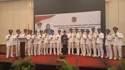 Pelantikan Perpanjangan Masa Jabatan Kepala Desa se-Kabupaten PALI Digelar di Hotel Whyndam Conventions Centre Palembang