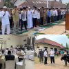 Polres Lampung Utara Gelar Sholat Idul Adha 1445.H Dilanjutkan Penyembelihan Hewan Qurban