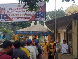 Polres Bondowoso Distribusikan 1300 ( seribu tiga ratus) Daging Hewan Qurban