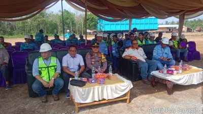 Kapolsek Tanah Abang Hadiri Giat Grand Opening Coal Hauling Project PT. Pratama Nusa Sentosa