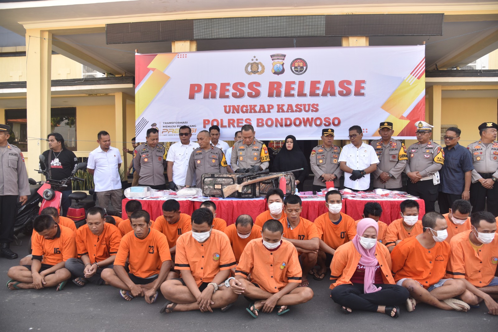 Polres Bondowoso Ungkap Kasus Selama Ops Sikat Semeru 2024