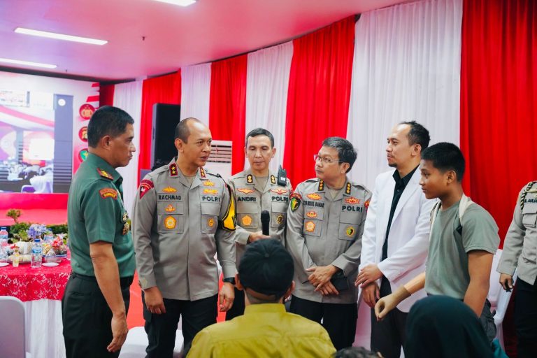 Momen Adi Purnama Berterimakasih Kepada Kapolri dan Kapolda di Bakti Kesehatan Hari Bhayangkara Polda Sumsel