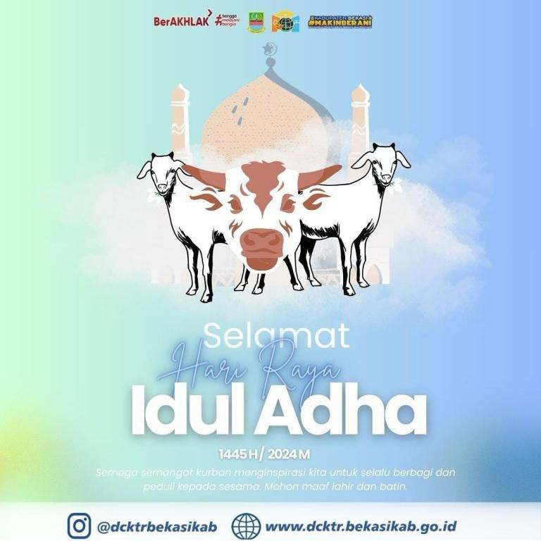 Dinas Cipta Karya dan Tata Ruang Kabupaten Bekasi Mengucapkan Selamat Hari Raya Idul Adha