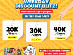 KARAOKE MANEKINEKO mengadakan promosi WEEKDAY DISCOUNT BLITZ