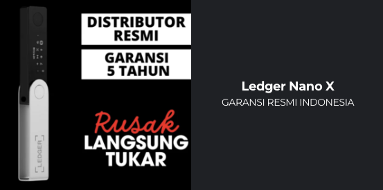 Spesial Garansi 5 Tahun Ledger Nano X Cryptowatch Indonesia, Gratis Tukar Langsung
