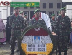 Kodim 0119/BM Berduka: Dandim Pimpin Langsung Pemakaman Militer