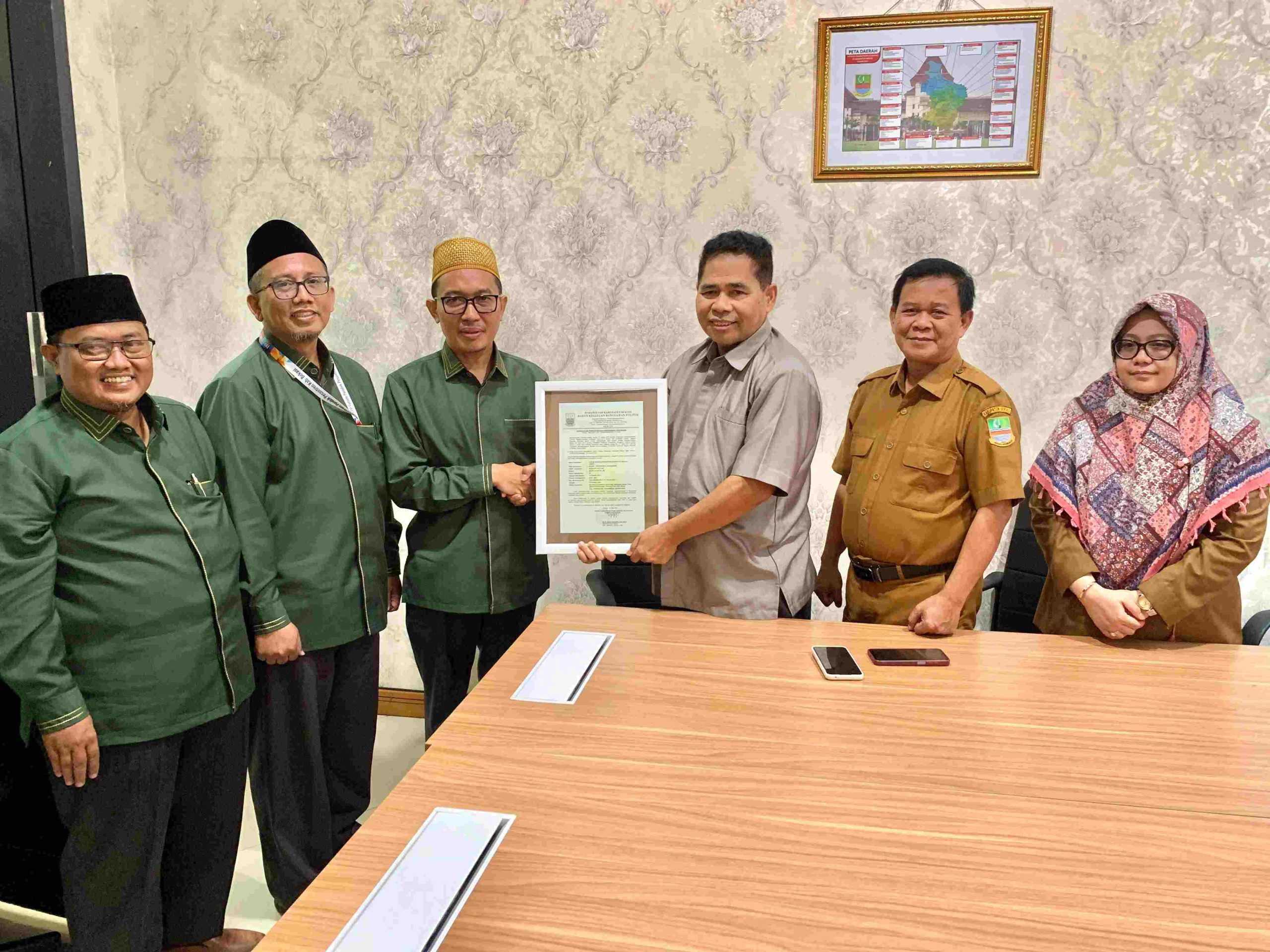 Forum Pondok Pesantren Kabupaten Bekasi Resmi Jadi Ormas Terdaftar di Kesbangpol