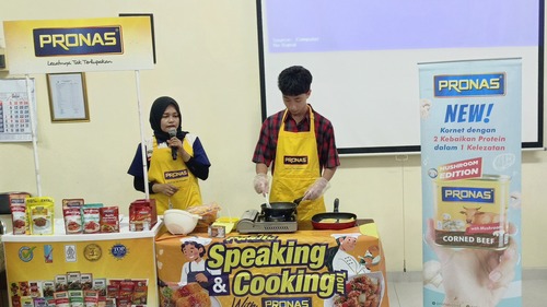 Acara workshop juga dimeriahkan oleh kegiatan cooking tour yang disponsori oleh Pronas. Sumber gambar: Dok. Pribadi.