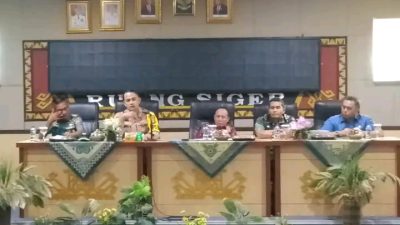 Pemkab Lampura Bersama Forkompimda  dan Ormas Adakan Rapat Guna Membahas Kamtibmas  yang Marak di Lampung Utara