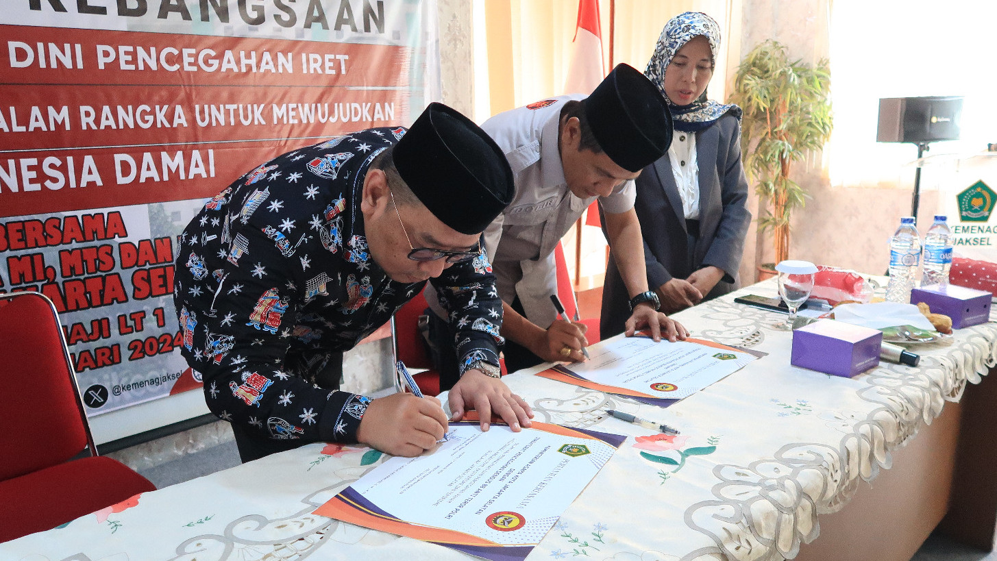 Gandeng Densus 88 Anti Teror Polri, Kankemenag Jakarta Selatan Cegah Intoleransi di Madrasah