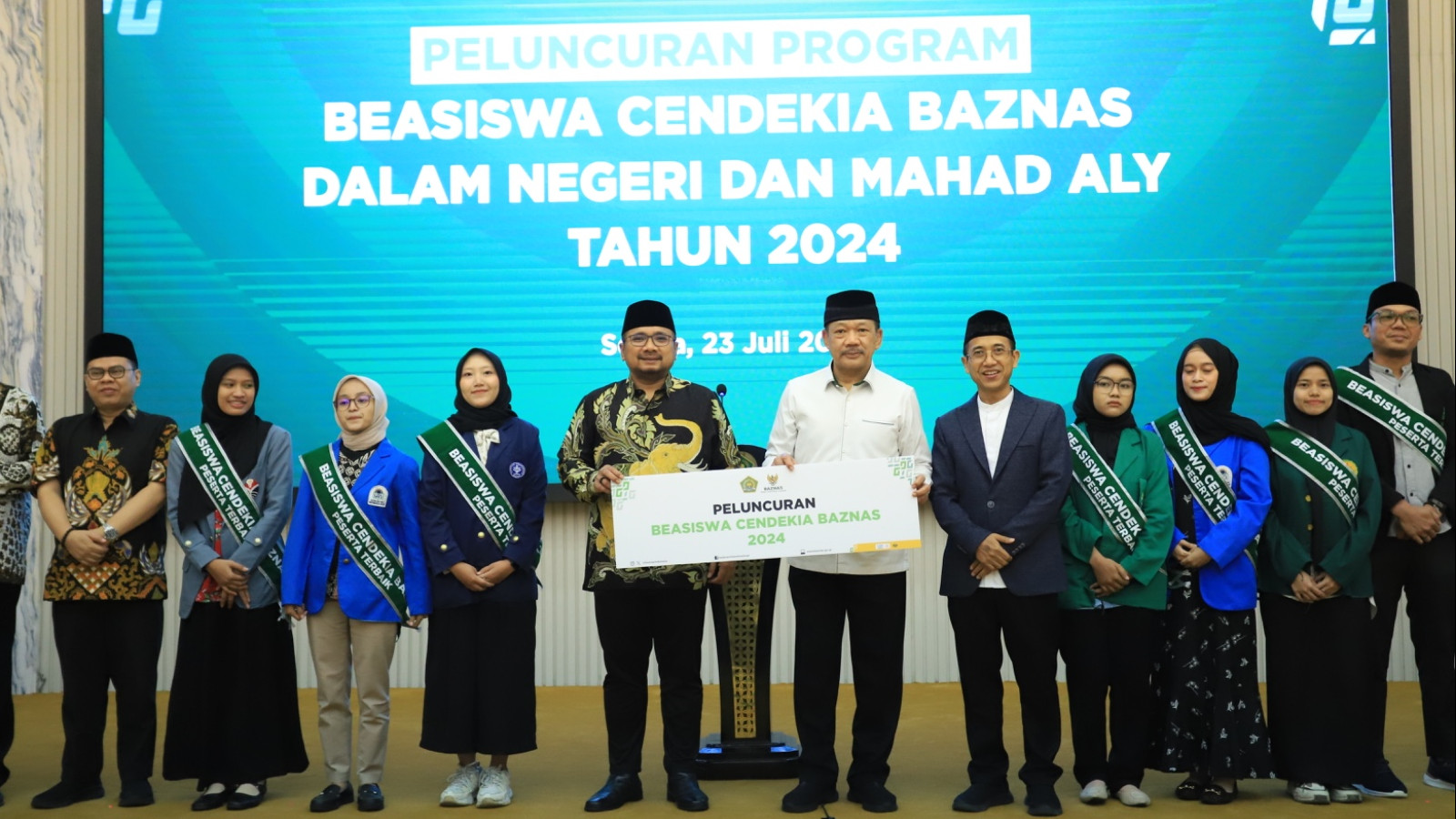 Rilis Program Beasiswa Cendekia, Menag Apresiasi Kinerja dan Capaian BAZNAS