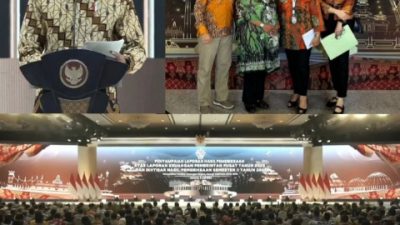 Bupati Karo Hadiri Penyampaian LHP BPK RI kepada Presiden Jokowi