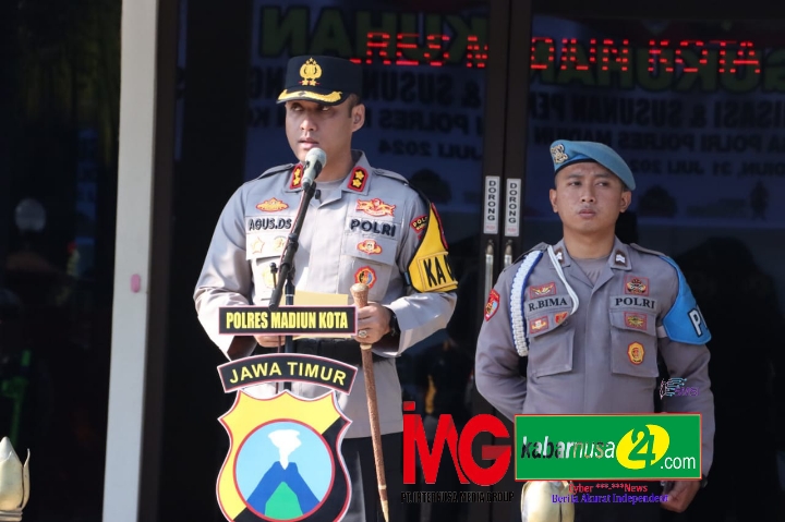 Polres Madiun Kota Gelar Upacara Pengukuhan Komite Olahraga Polri