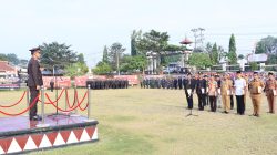 Hari Bhayangkara  Ke-78, Polres Lampung Utara  Gelar Upacara  dan Syukuran