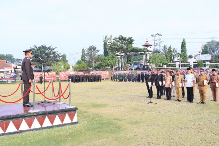 Hari Bhayangkara  Ke-78, Polres Lampung Utara  Gelar Upacara  dan Syukuran