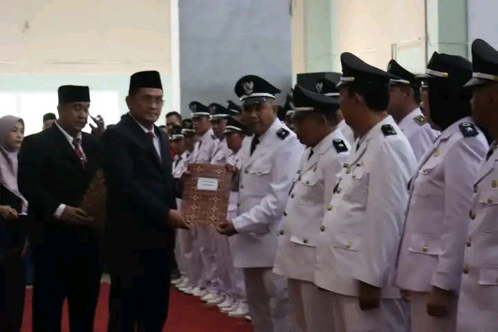 Sebanyak 231 Kepala Desa Di Lampung Utara Dikukuhkan Jabatan nya Menjadi 8 Tahun