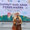 PJ.Bupati Lampung Utara Yang Diwakili Oleh Asisten III Bidang Administrasi Umum Dra. Dina Prawitarini. M.M Membuka acara Menyambut Hari Anak, Penuh Warna .