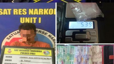 Diduga Pengedar Narkotika Jenis Sabu -Sabu, SH(42) di Ringkus Satreskoba Polres PALI