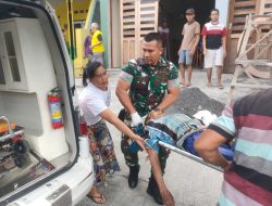 Warga Hentikan Ambulance Klinik Satuan Yonkes 2/ Yudha Bhakti Husada Yang Sedang Melintas 