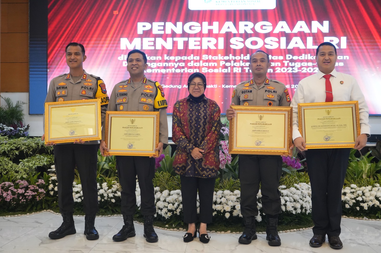 Polres Magetan Terima Penghargaan dari Kemensos RI atas Keberhasilan Penanganan Kaum Rentan