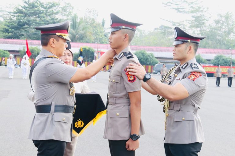 Kapolda Sumsel Irjen A Rachmad Wibowo Lantik 167 Bintara Polri Lulusan Pendidikan Pembentukan di SPN Betung