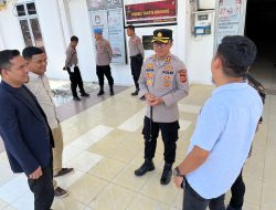 Kapolres Bersama Pj. Bupati Aceh Timur Pantau Rapat Pleno Penghitungan Ulang Surat Suara Tingkat Kabupaten Di Kantor KIP