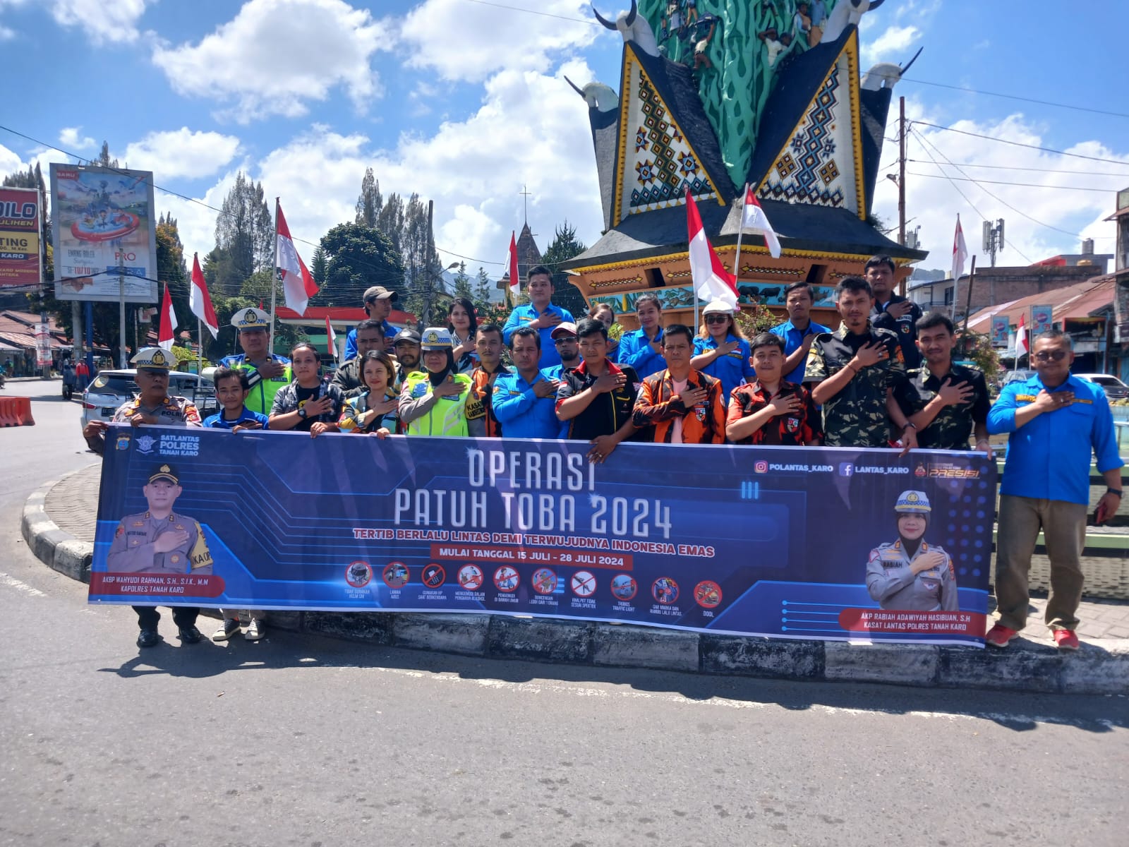 Hari Pertama Ops Patuh Toba 2024, Polres Tanah Karo Jaring 34 Sepeda Motor Melanggar