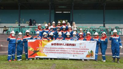 Pertamina EP Prabumulih Field Berikan Sosialisasi dan Simulasi Penanganan Kebakaran ke Persatuan Wanita Patra Zona 4