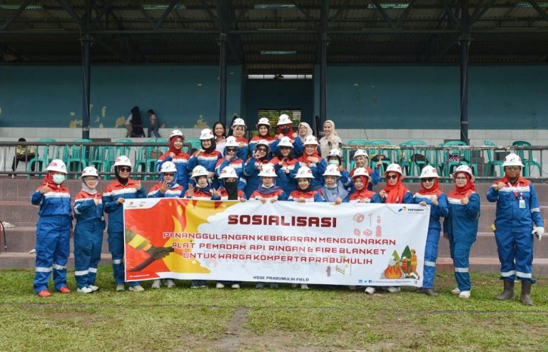 Pertamina EP Prabumulih Field Berikan Sosialisasi dan Simulasi Penanganan Kebakaran ke Persatuan Wanita Patra Zona 4