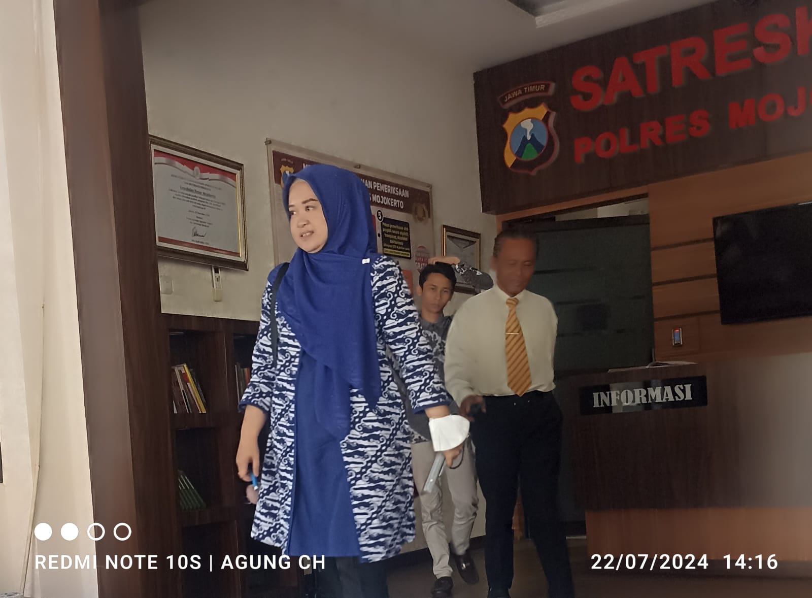 Oknum Perangkat Desa Kedunglengkong Diperiksa Satreskrim Polres Mojokerto