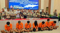Polda Lampung Gagalkan Pengiriman 30 kg Sabu di Tol Bakauheni,Amankan  Tujuh Tersangka