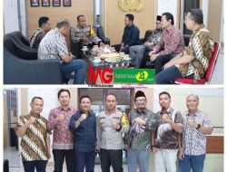 Kapolres Madiun Kota Terima Audiensi dan Silaturahmi Ketua dan Anggota Bawaslu Kota Madiun