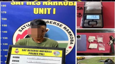 Diduga Pengedar Sabu – Sabu KN (33) Tahun Berhasil di Amankan Satreskoba Polres PALI