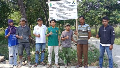 Warga Dusun Tangkil desa Kutaampel Antusias Sambut Baik Pembangunan Turap Saluran Air