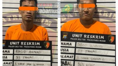 Unit Reskrim Polsek Delitua Tangkap 2 Orang Pelaku Curanmor Yang Meresahkan