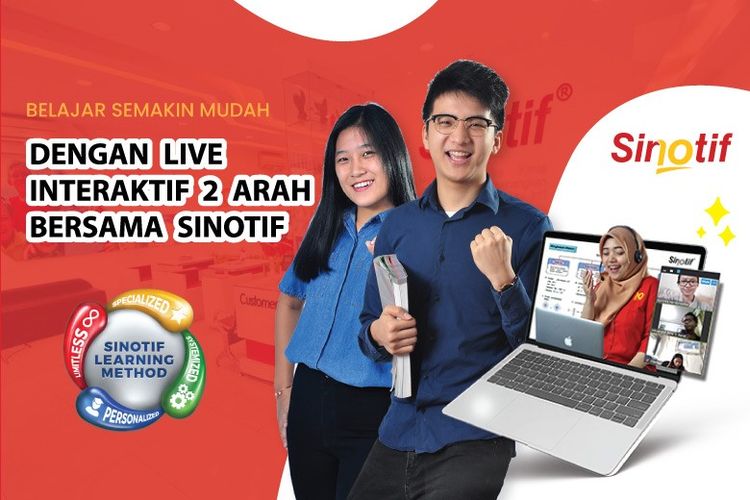 Sinotif yang merupakan Bimble Online terkemuka di Indonesia. Sumber Gambar : Dokumentasi PT Sinotif