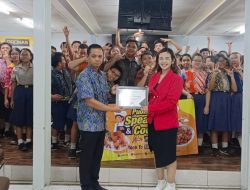 Priska Sahanaya Memaksimalkan Kemampuan Siswa SMP KASIH BAGI BANGSA Melalui Seminar Public Speaking & Keseruan Bersama PRONAS