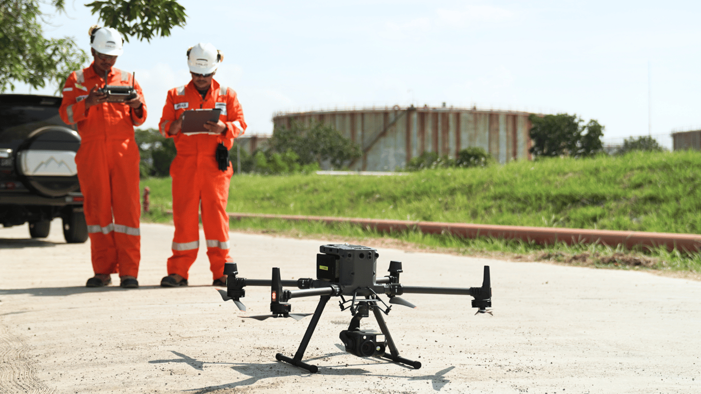 Halo Robotics Sukses Lakukan General Visual Inspection (GVI) Oil & Gas dengan DJI Zenmuse H30T